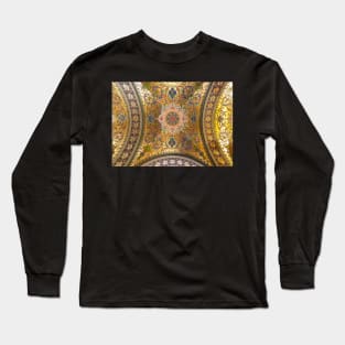 Russian style floral seamless pattern Long Sleeve T-Shirt